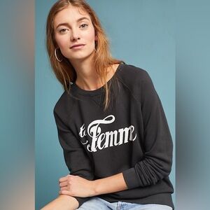 Sol Angeles Anthropologie La Femme Sweatshirt